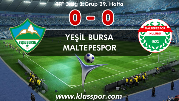 Yeşil Bursa 0 - Maltepespor 0