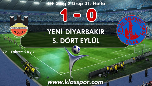 Yeni Diyarbakır 1 - S. Dört Eylül 0