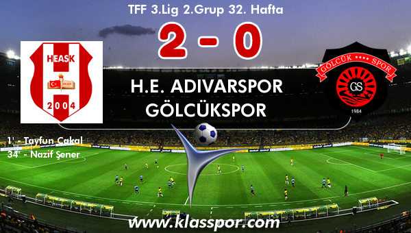 H.E. Adıvarspor 2 - Gölcükspor 0