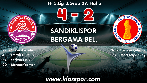 Sandıklıspor 4 - Bergama Bel. 2