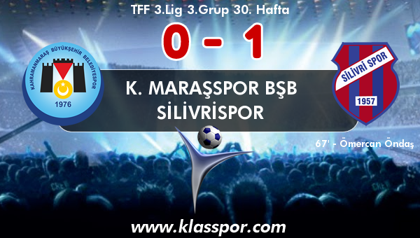 K. Maraşspor BŞB 0 - Silivrispor 1