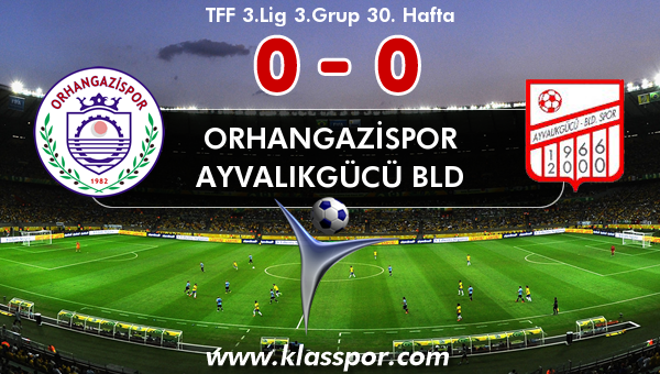 Orhangazispor 0 - Ayvalıkgücü Bld 0