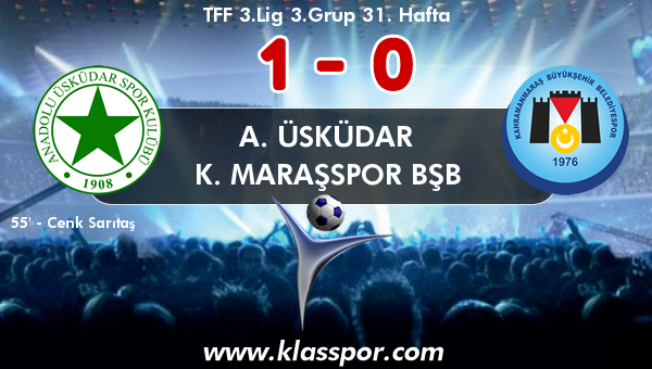 A. Üsküdar 1 - K. Maraşspor BŞB 0