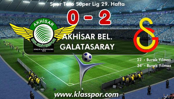 Akhisar Bel. 0 - Galatasaray 2