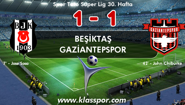 Beşiktaş 1 - Gaziantepspor 1