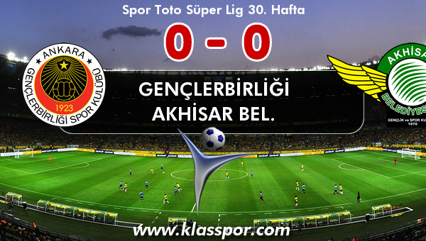 Gençlerbirliği 0 - Akhisar Bel. 0