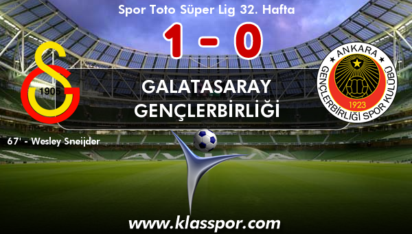 Galatasaray 1 - Gençlerbirliği 0