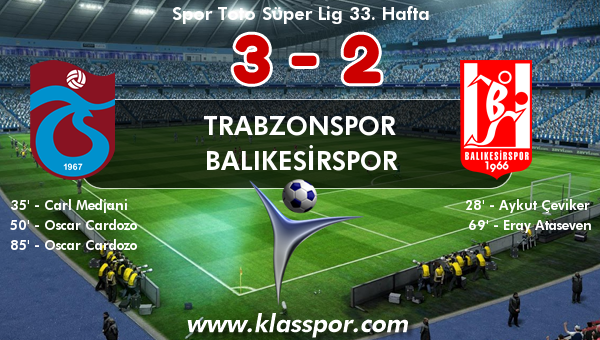 Trabzonspor 3 - Balıkesirspor 2