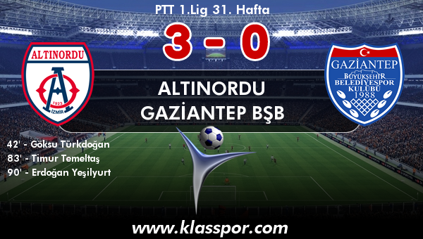 Altınordu 3 - Gaziantep BŞB 0