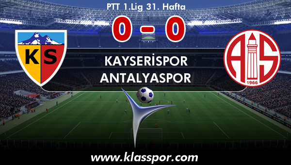 Kayserispor 0 - Antalyaspor 0