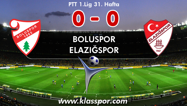 Boluspor 0 - Elazığspor 0