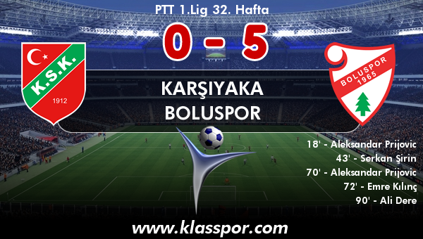 Karşıyaka 0 - Boluspor 5