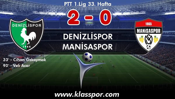 Denizlispor 2 - Manisaspor 0