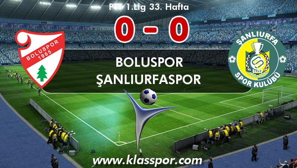 Boluspor 0 - Şanlıurfaspor 0