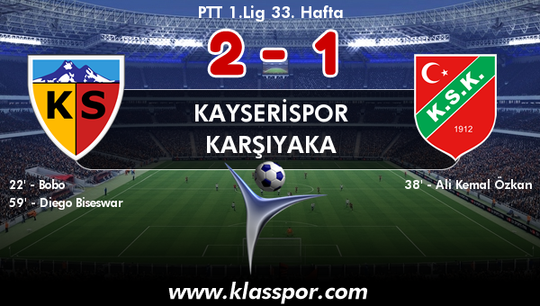 Kayserispor 2 - Karşıyaka 1