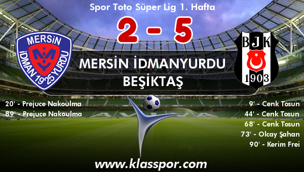 Mersin İdmanyurdu 2 - Beşiktaş 5