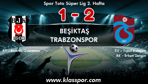 Beşiktaş 1 - Trabzonspor 2