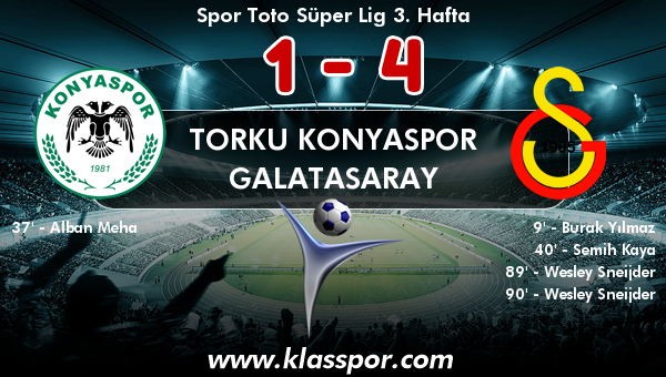 Torku Konyaspor 1 - Galatasaray 4