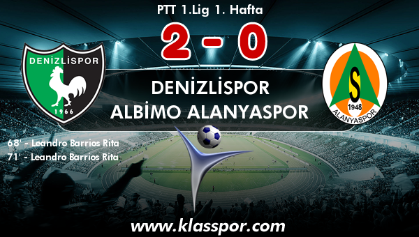 Denizlispor 2 - Albimo Alanyaspor 0