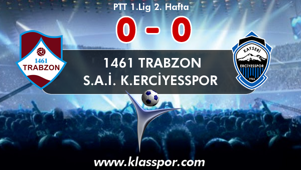 1461 Trabzon 0 - S.A.İ. K.Erciyesspor 0