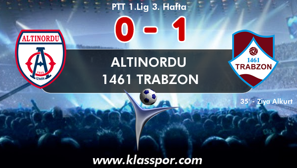 Altınordu 0 - 1461 Trabzon 1