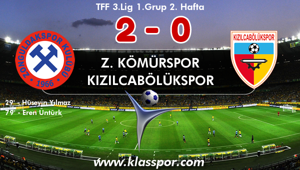 Z. Kömürspor 2 - Kızılcabölükspor 0