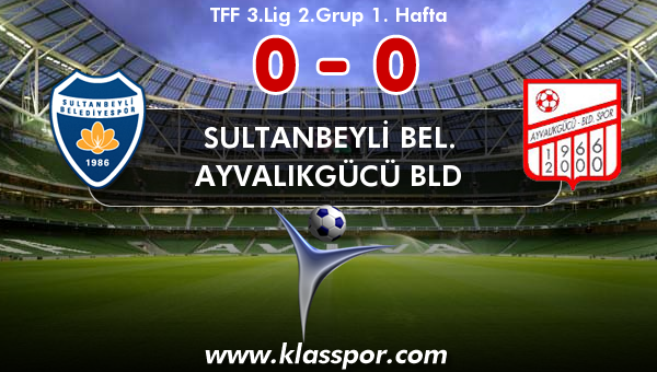 Sultanbeyli Bel. 0 - Ayvalıkgücü Bld 0