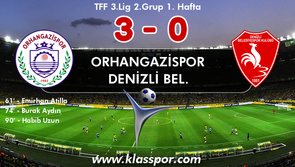 Orhangazispor 3 - Denizli Bel. 0