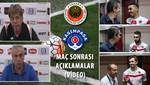 Gençlerbirliği - Kasımpaşaspor maçı sonrası...