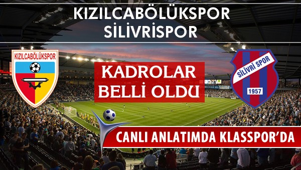 İşte Kızılcabölükspor - Silivrispor maçında ilk 11'ler