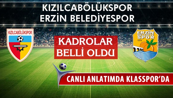 İşte Kızılcabölükspor - Erzin Belediyespor maçında ilk 11'ler