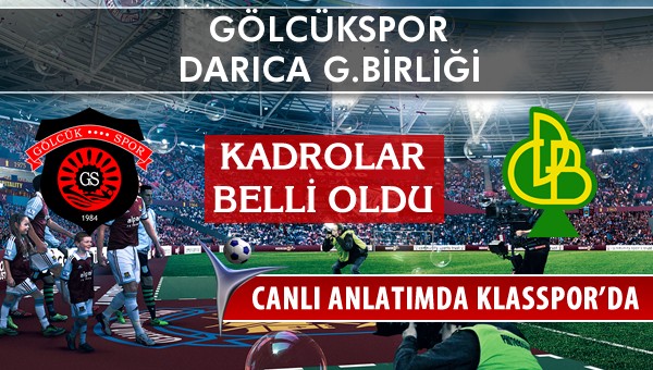 İşte Gölcükspor - Darıca G.Birliği maçında ilk 11'ler