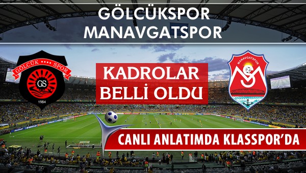 İşte Gölcükspor - Manavgatspor maçında ilk 11'ler