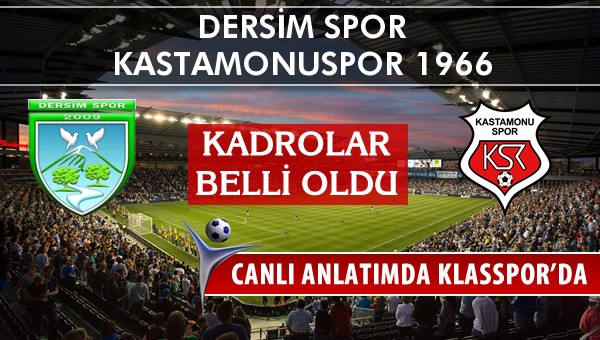 İşte Dersim Spor - Kastamonuspor 1966 maçında ilk 11'ler