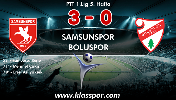 Samsunspor 3 - Boluspor 0