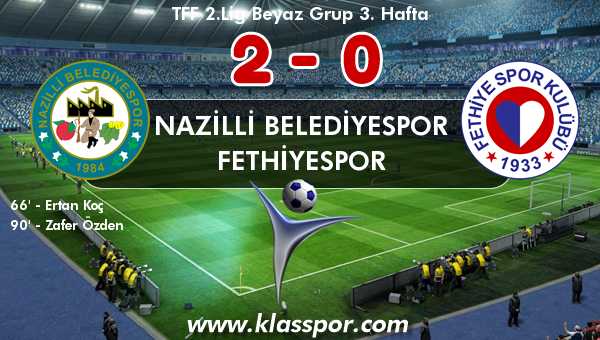 Nazilli Belediyespor 2 - Fethiyespor 0