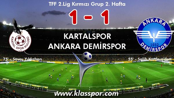 Kartalspor 1 - Ankara Demirspor 1