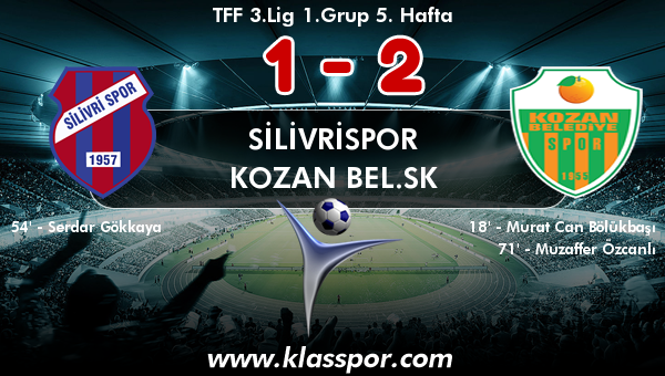 Silivrispor 1 - Kozan Bel.SK 2