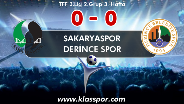 Sakaryaspor 0 - Derince Spor 0