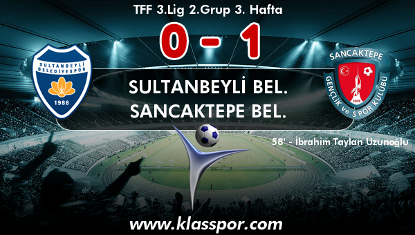 Sultanbeyli Bel. 0 - Sancaktepe Bel. 1