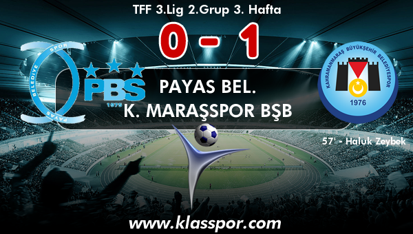 Payas Bel. 0 - K. Maraşspor BŞB 1