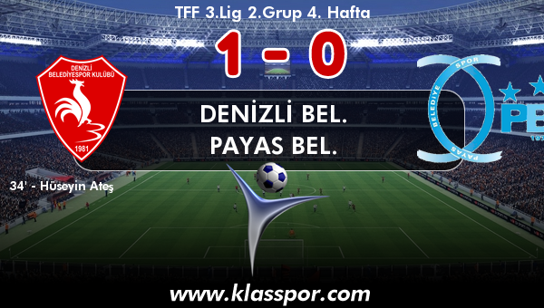 Denizli Bel. 1 - Payas Bel. 0