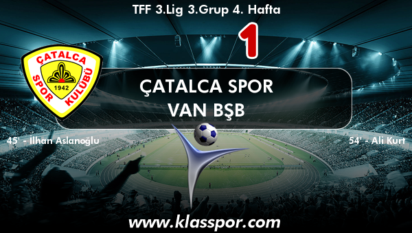 Çatalca Spor 1 - Van BŞB 1