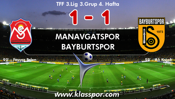 Manavgatspor 1 - Bayburtspor 1