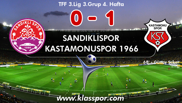 Sandıklıspor 0 - Kastamonuspor 1966 1