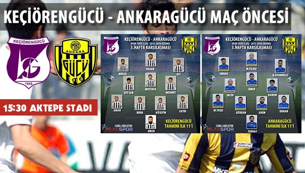 Keçiörengücü - Ankaragücü maçı öncesi...