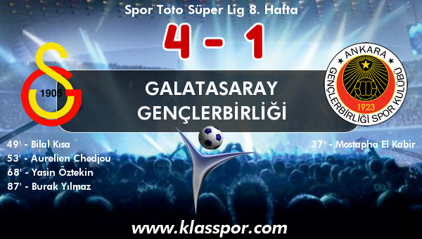 Galatasaray 4 - Gençlerbirliği 1