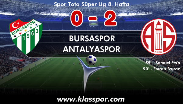 Bursaspor 0 - Antalyaspor 2