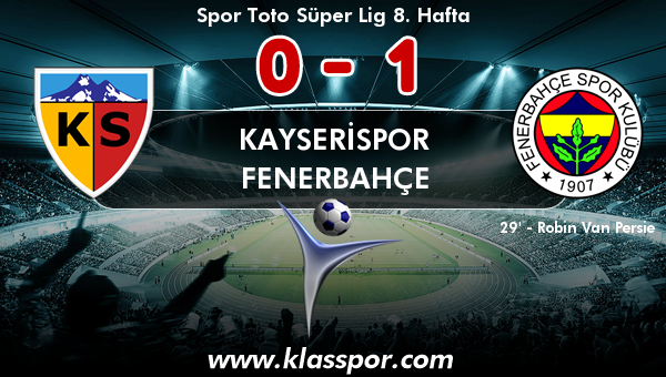 Kayserispor 0 - Fenerbahçe 1