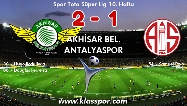 Akhisar Bel. 2 - Antalyaspor 1